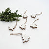 glazed wooden trees ( bag of 6 )