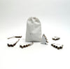 glazed wooden trees ( bag of 6 )