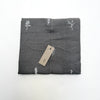 herb tea towel - hemp and cotton - charcoal