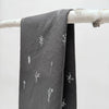 herb tea towel - hemp and cotton - charcoal