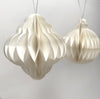 paper honeycomb ornaments (set of 2)