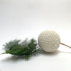 knit ball ornament