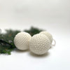 knit ball ornament