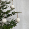 knit ball ornament