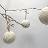 knit ball ornament