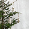 knit mitten and sock ornaments