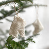 knit mitten and sock ornaments