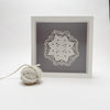framed lace doilies