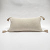 linen pillow with tassels