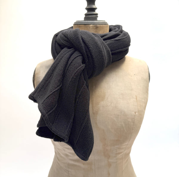 cozy shawls - ribbed