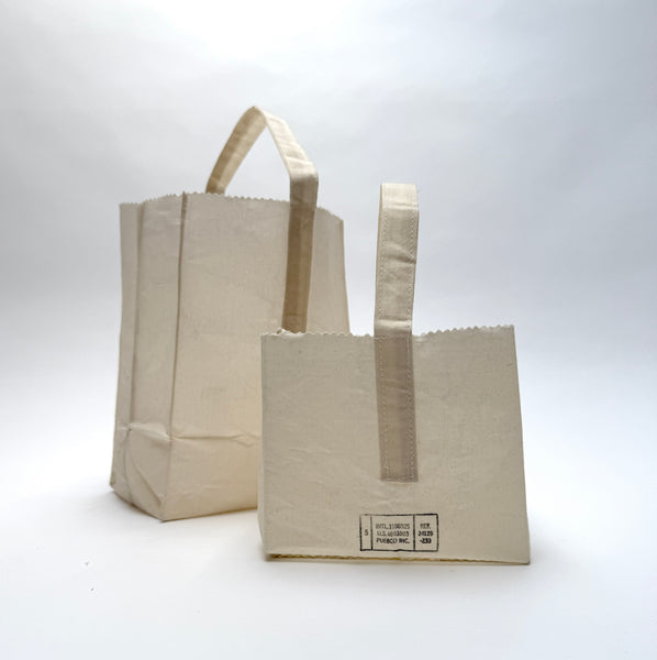 waxed bags with handle ( sm and med )