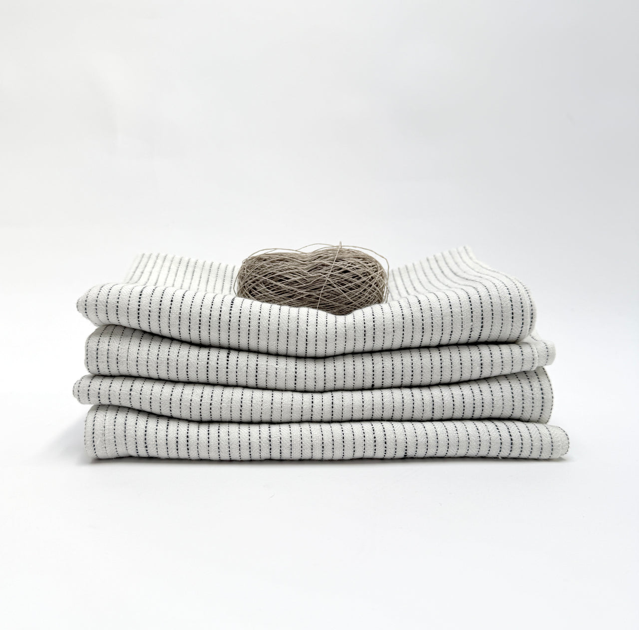 stitched linen towel