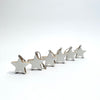 glazed wooden stars ( bag of 6 )