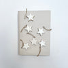 glazed wooden stars ( bag of 6 )