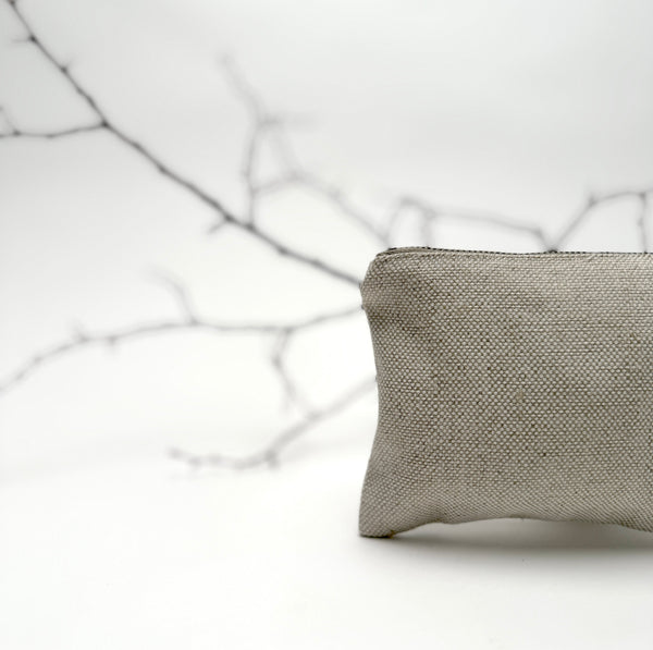 oatmeal linen case ( small )