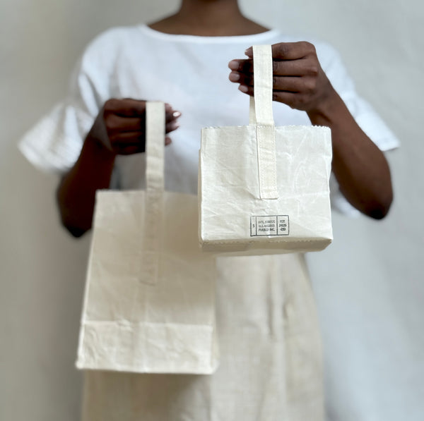 waxed bags with handle ( sm and med )