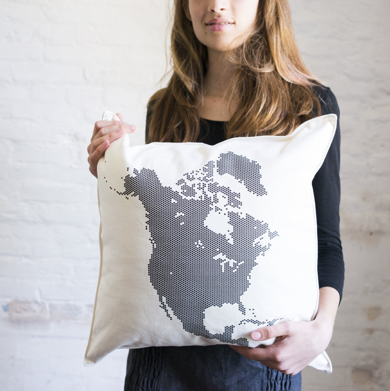 na map pillow