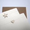 sewn heart / star cards