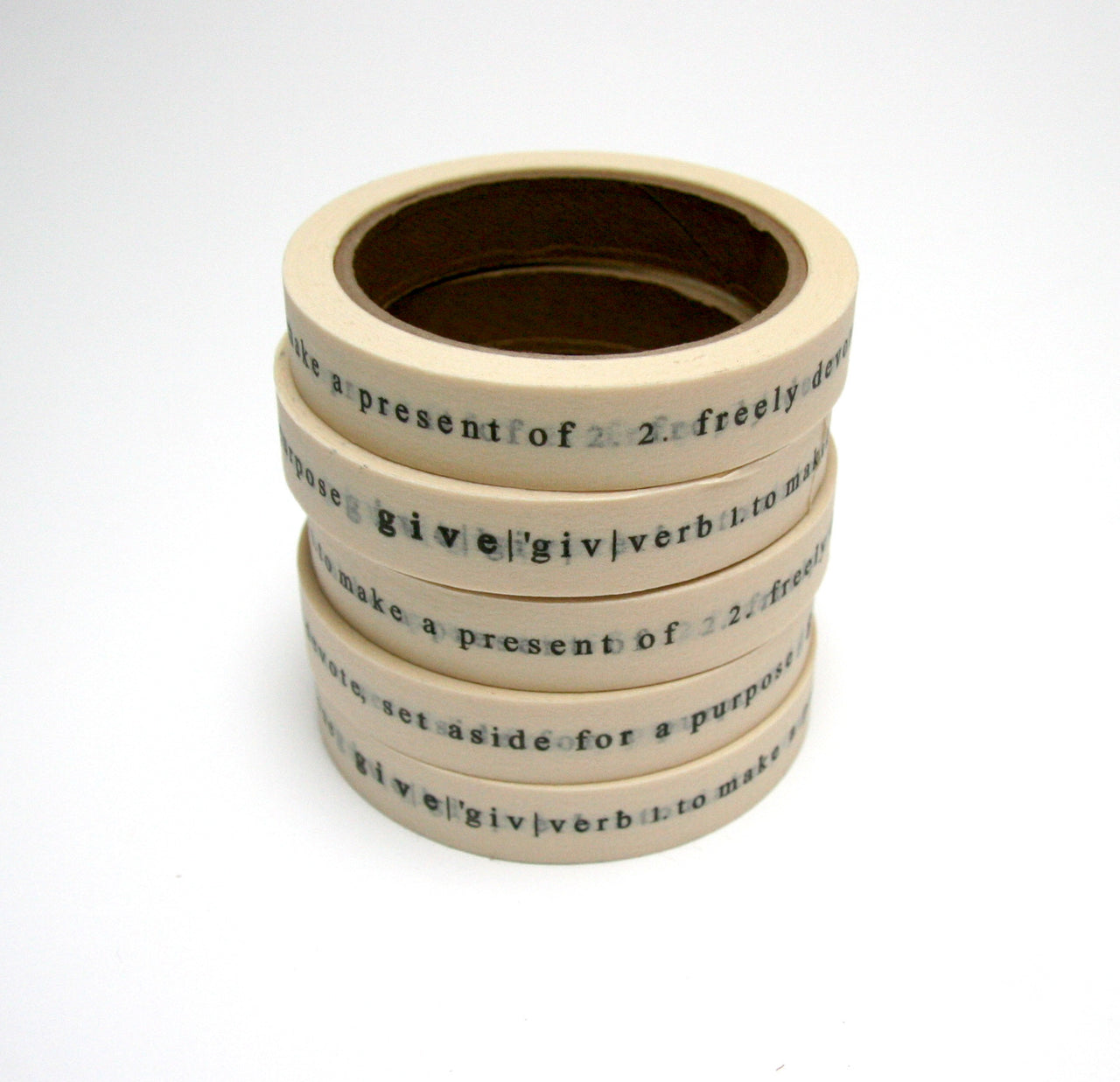printed give tape