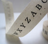 printed alphabet ribbon