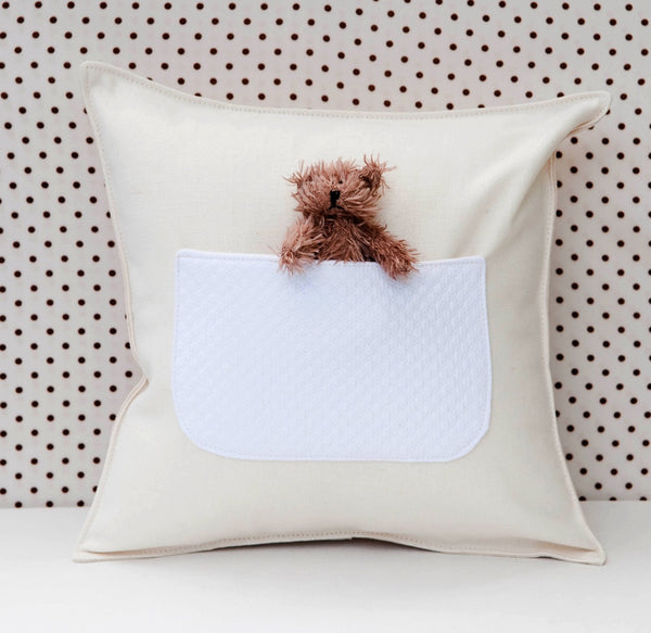 pocket pillow with bear