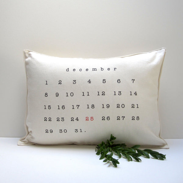 december pillow