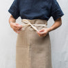 linen half apron (dark)