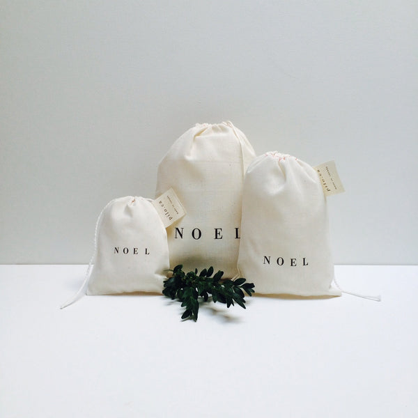 three cotton bags (noel)