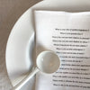 proust questionnaire linen napkins ( white)