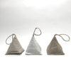 linen pyramid sachet