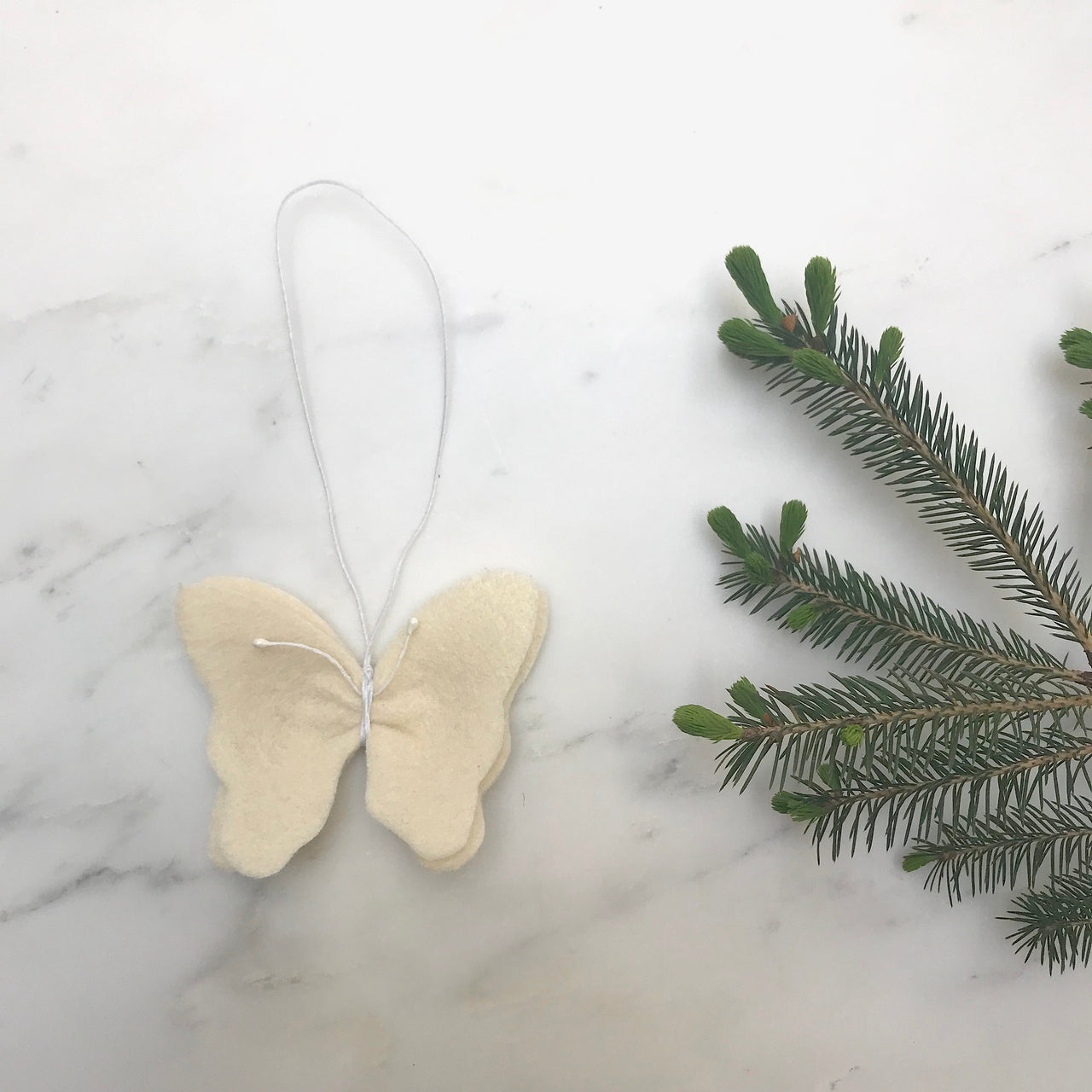 felt butterfly ornament