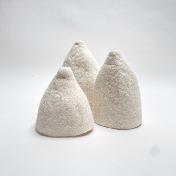 felt wool cloche vase