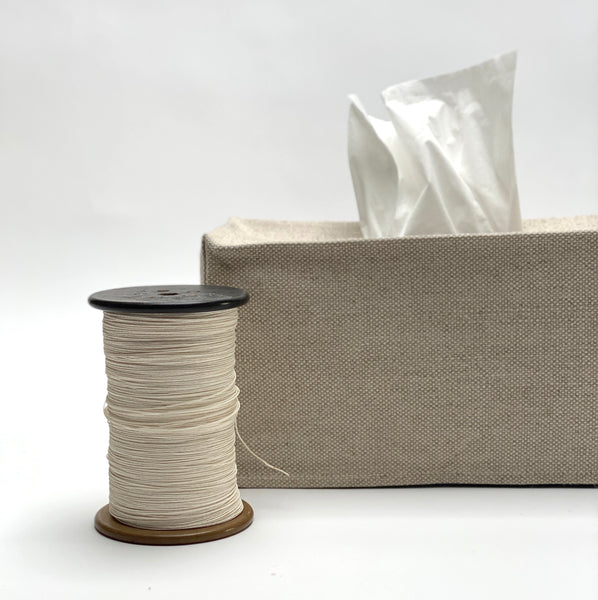 oatmeal linen tissue cover- rectangular