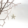 set of 3 felted wool stars (in cotton bag)