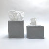 grey linen tissue cover