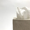 oatmeal linen tissue cover- square