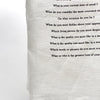 linen towel with proust questionnaire (white)