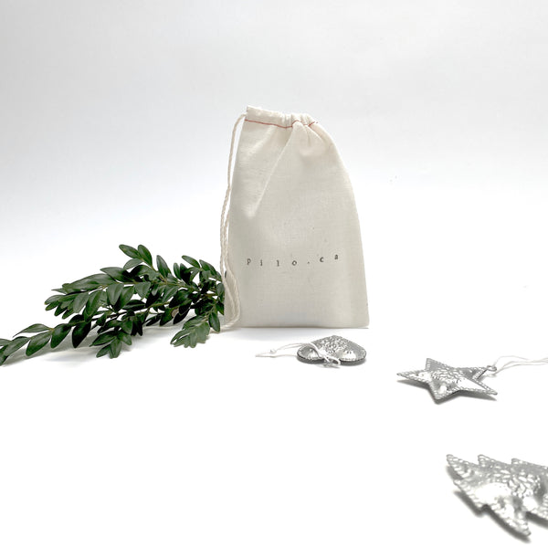 bag of silver ornaments