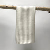 linen striped towels - grey