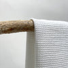 white linen waffle towels